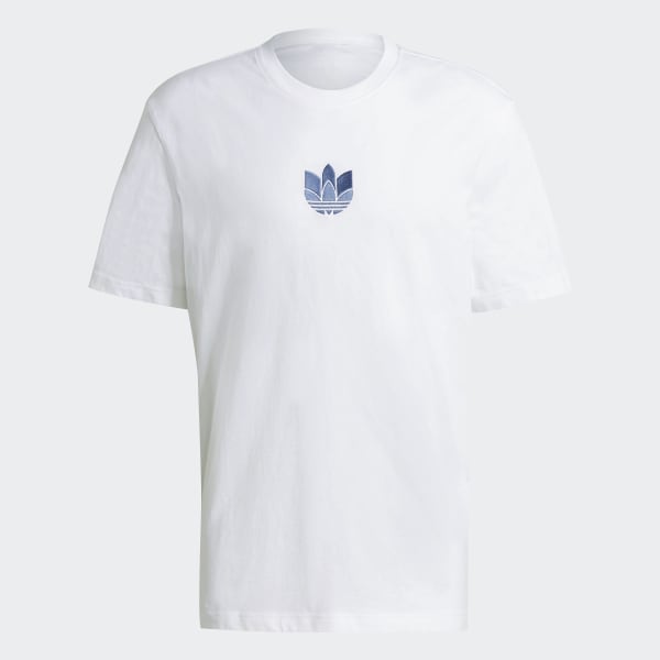 Branco Camiseta Adicolor 3D Trefoil
