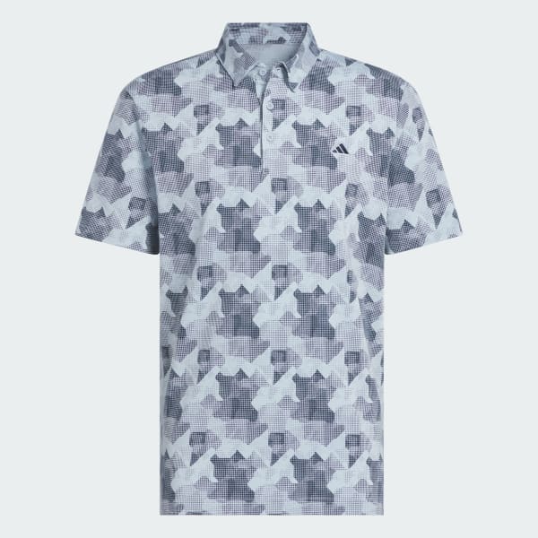 Blue Go-To Printed Polo Shirt
