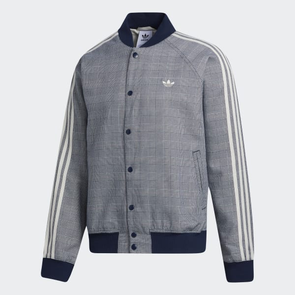 Adidas plaid track jacket Clearance