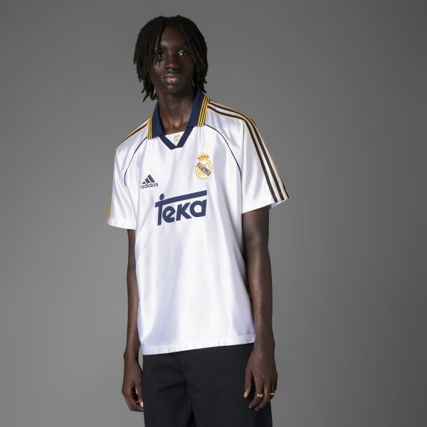 ウェア adidas Real Madrid 99/00 Home Uniform adidas Real Madrid 99/00 Home Jersey - White | Free Shipping