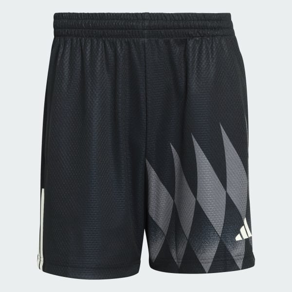 Black HOUSE OF TIRO X COMMON GOAL PIQUE SHORTS