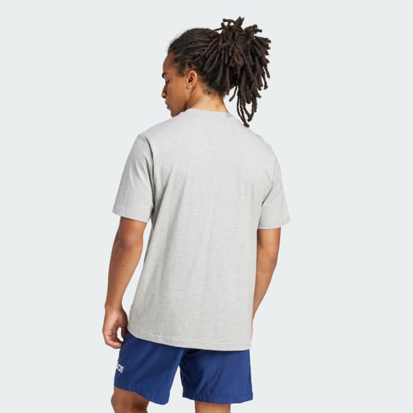 Gris Playera Essentials Linear Single Jersey