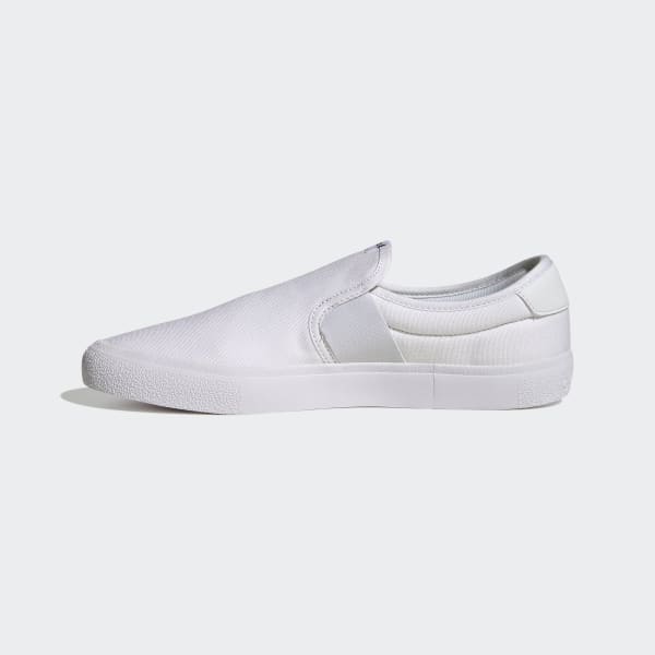 adidas VULC RAID3R Lifestyle Skateboarding Slip-On Canvas Shoes - White ...