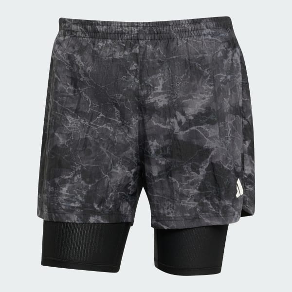 Grey Own The Run Spray Dye 2-In-1 Short