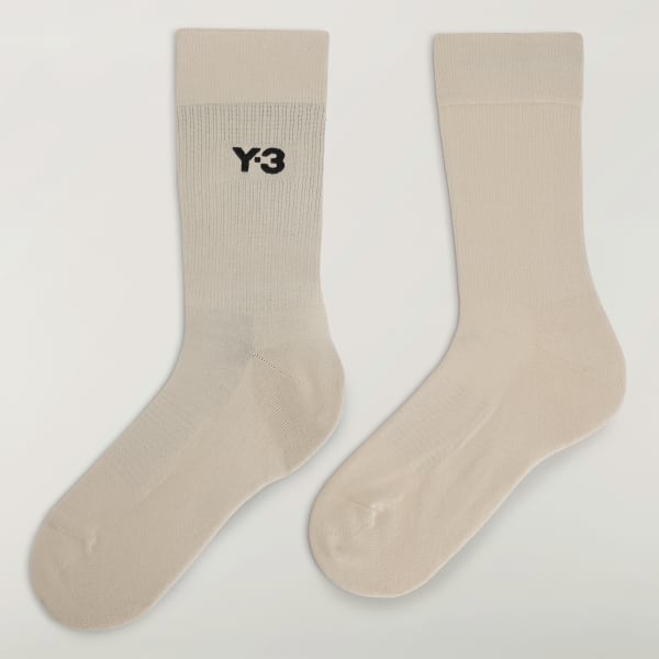 Beige Y-3 클래식 크루 삭스