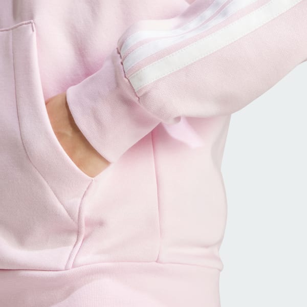 Essentials 3-Stripes Full-Zip Fleece Hoodie