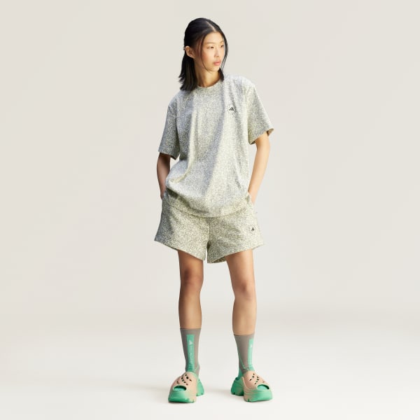 Hvit adidas by Stella McCartney Printed Loose T-skjorte