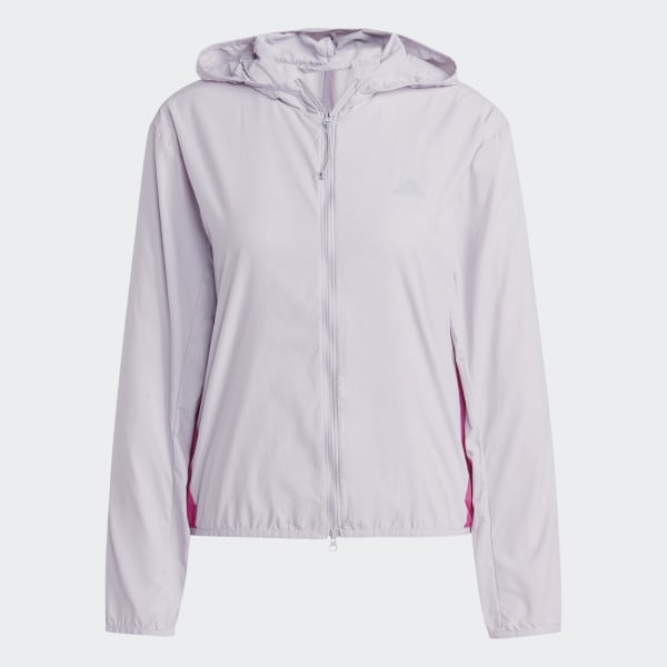 Purple and white windbreaker on sale
