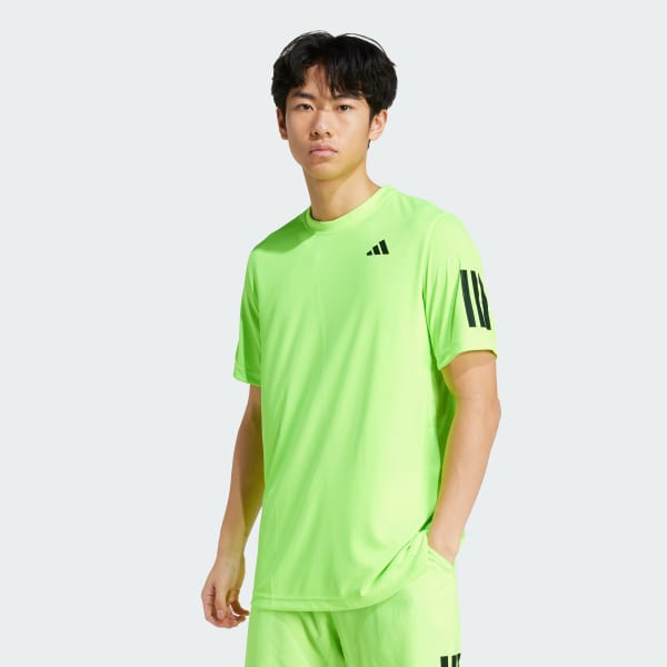Green Club Tennis Climacool 3-Stripes Tee