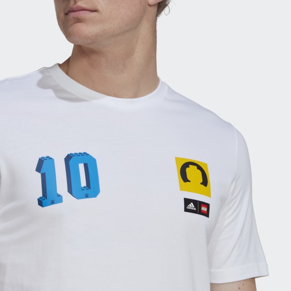 White adidas x LEGO® Soccer Graphic Tee
