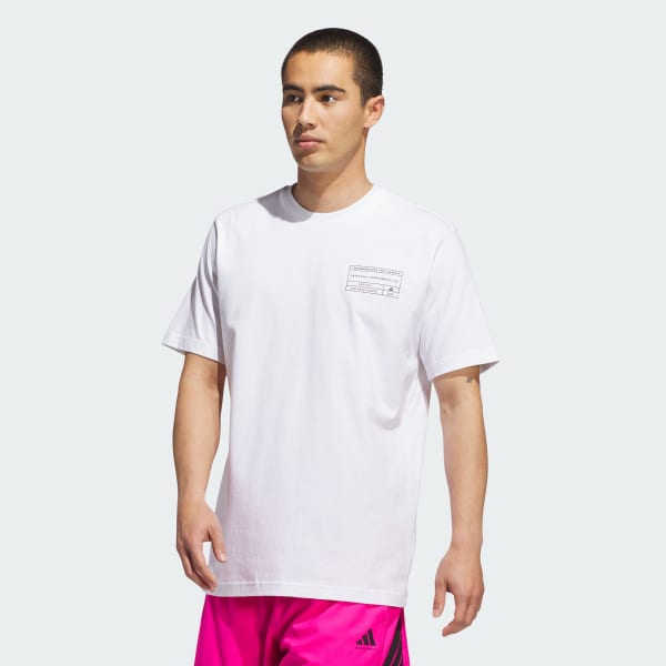 【超目玉】 Basketball adidas Graphic UK adidas | White - T-Shirt Clothing