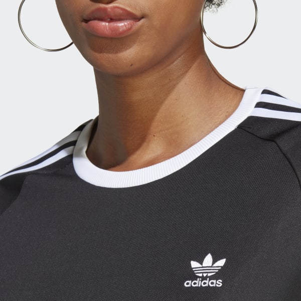 Sort Adicolor Classics Slim 3-Stripes T-shirt