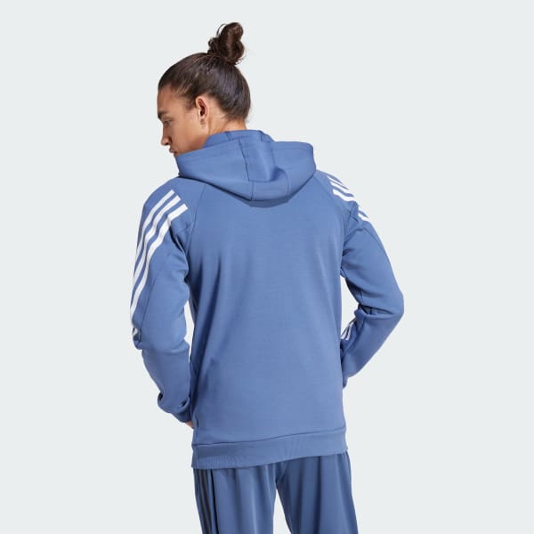 adidas Future Icons 3 Stripes Hoodie Blue adidas UK