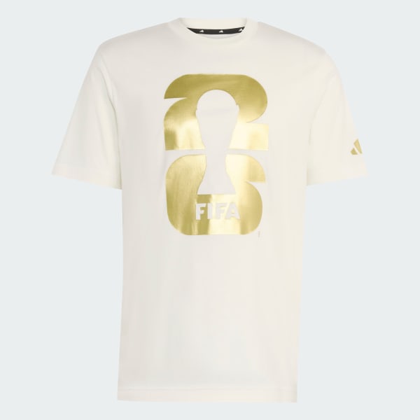 ホワイト FIFA ワールドカップ 26 公式エンブレム半袖Tシャツ