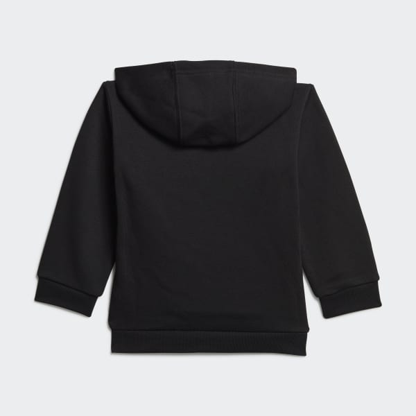 Negro Conjunto sudadera con capucha y pantalón Adicolor