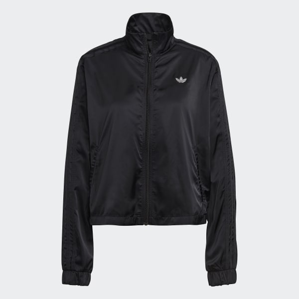 Adidas black noir track tops hotsell