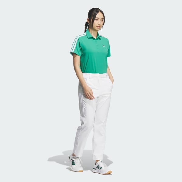 White 3-STRIPES ANKLE PANTS