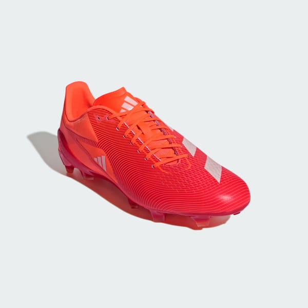 Red Adizero RS15 Pro Firm Ground Rugby Boots
