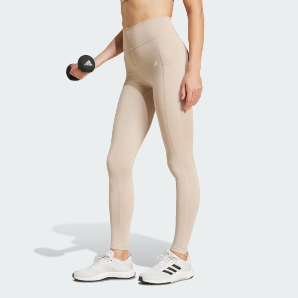 Leggings Optime Full-Length - Beige adidas | adidas Italia
