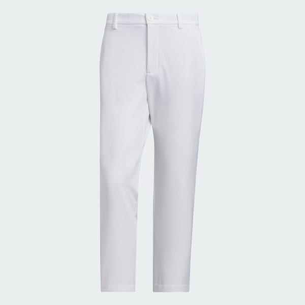 สีขาว กางเกงขายาวระดับข้อเท้าที่ยืดขยายได้ 4 ทิศทาง