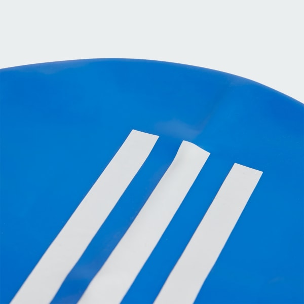 Blue adidas 3-Stripes Swim Cap Kids