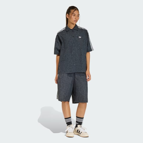 Black AOP Short Sleeve Shirt