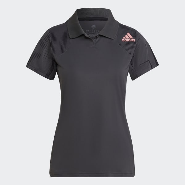 Gris Playera Polo Club para Tenis Estampada H1966
