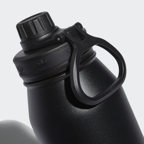 Black Steel Metal Bottle 1L