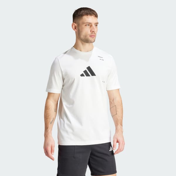 White Handball Category Graphic T-Shirt