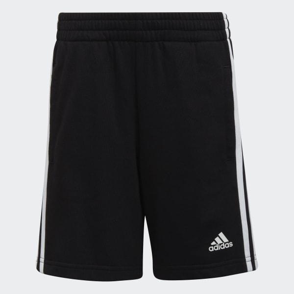 Black Essentials 3-Stripes Shorts