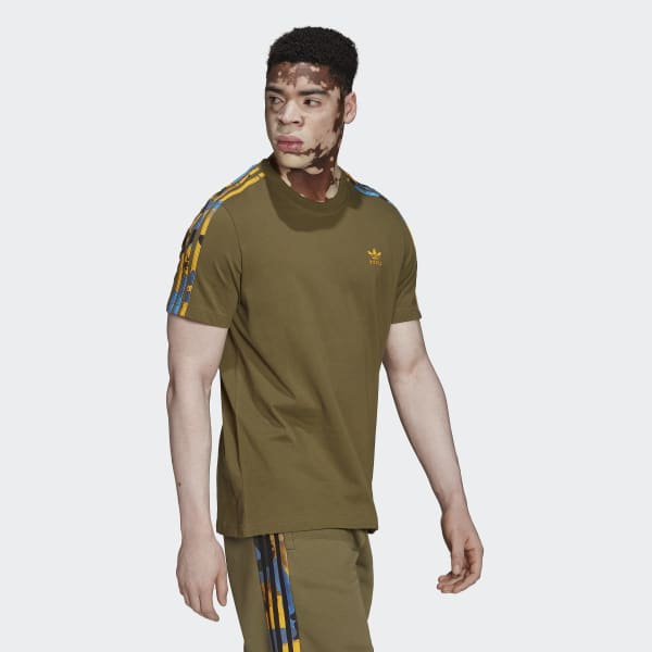 Gronn 3-Stripes Camo T-skjorte CI734