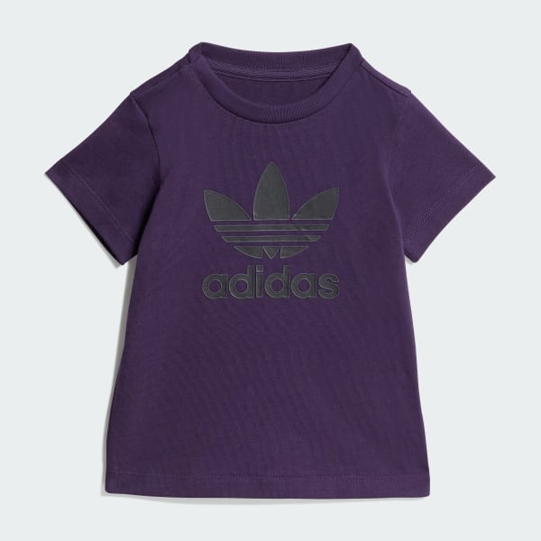 Roxo Camiseta Trefoil Infantil