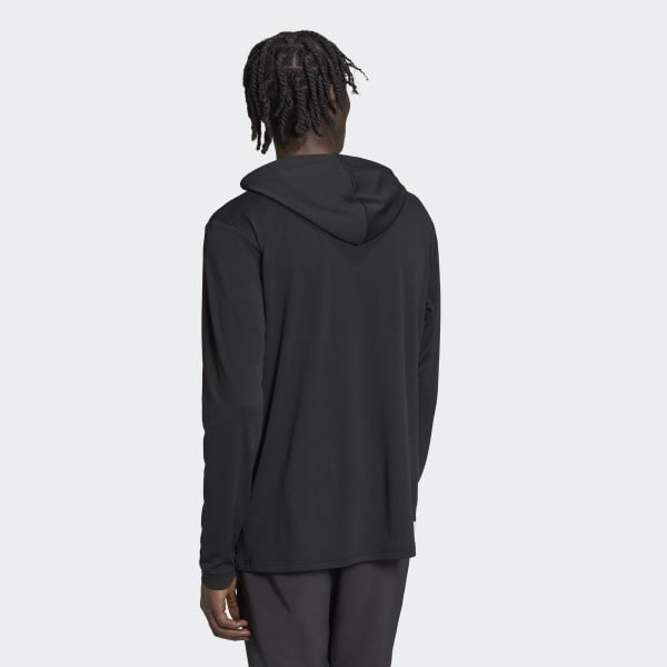Nero Felpa con cappuccio da allenamento Train Essentials Made to be Remade Long Sleeve
