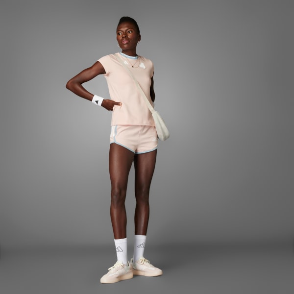 Hong Áo Baby Tee Cotton 3 Sọc Ngắn Tiro