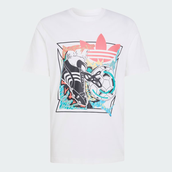 Blanco Camiseta Graphic Archive Anime de fútbol