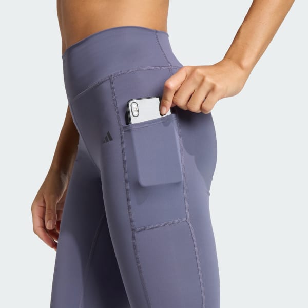 Calça legging Optime Stash 7/8 - Roxo adidas | adidas Brasil