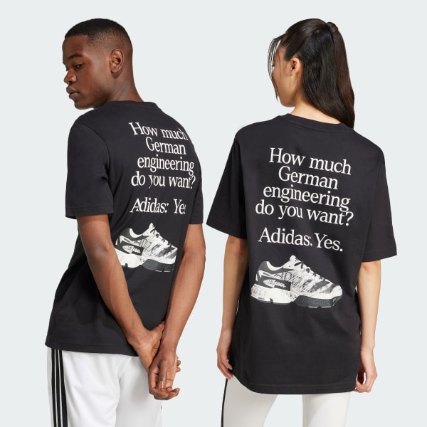 Noir T-shirt graphique German Engineering