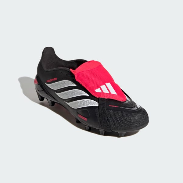 Schwarz PREDATOR LEAGUE Fold-Over Tongue Artificial Ground Kids Fußballschuh