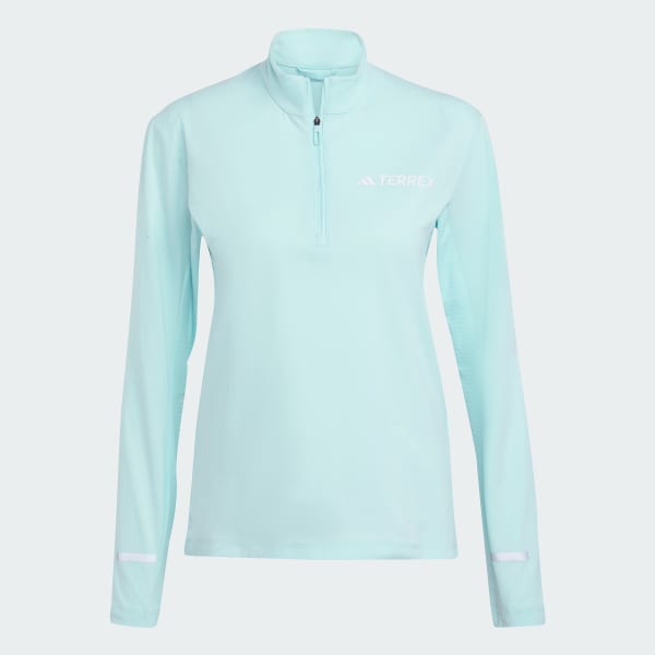Turquoise Terrex Xperior Half-Zip Longsleeve