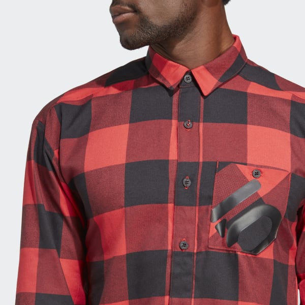 Rojo Camisa Five Ten Brand of the Brave Flannel (Unisex)