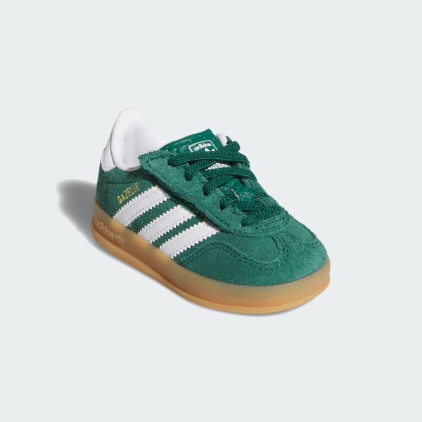 Verde TENIS GAZELLE INDOOR CON CORDONES ELÁSTICOS Y TIRA AJUSTABLE