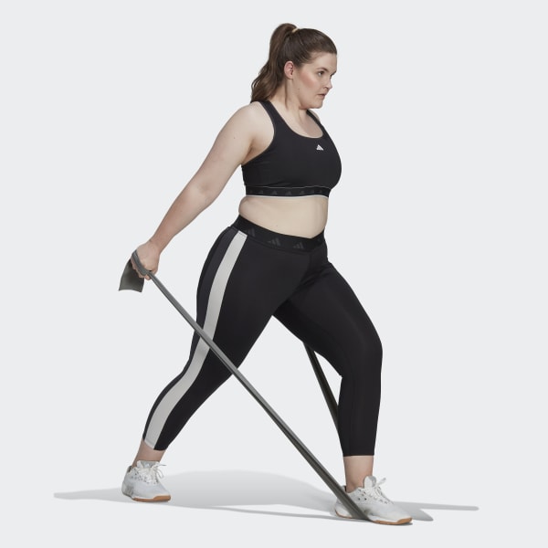 Black Hyperglam Powerreact Medium-Support Techfit Training Bra (Plus Size) BVS43
