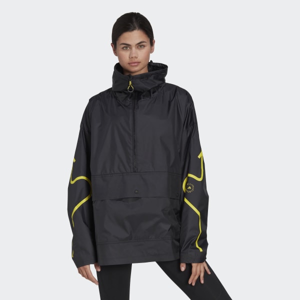 Μαύρο adidas by Stella McCartney Half-Zip Mid-Length Jacket JLV89