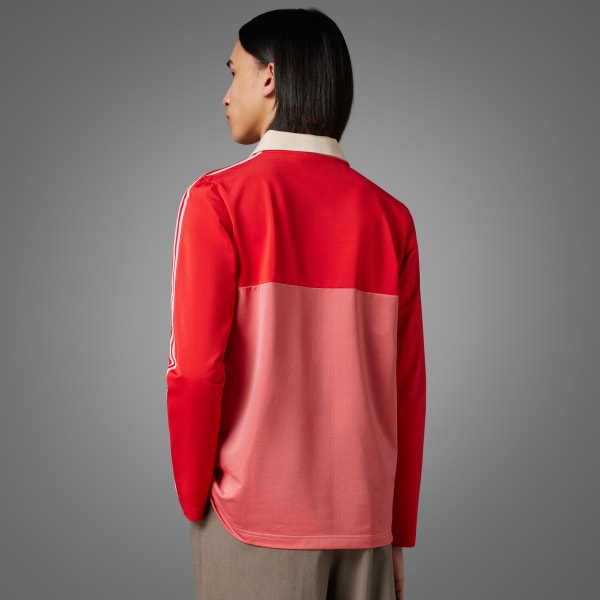 Red Adicolor 70s Long Sleeve Vintage Polo