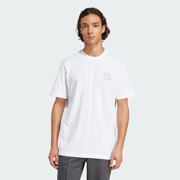 Blanc T-shirt graphique adidas Originals Resort