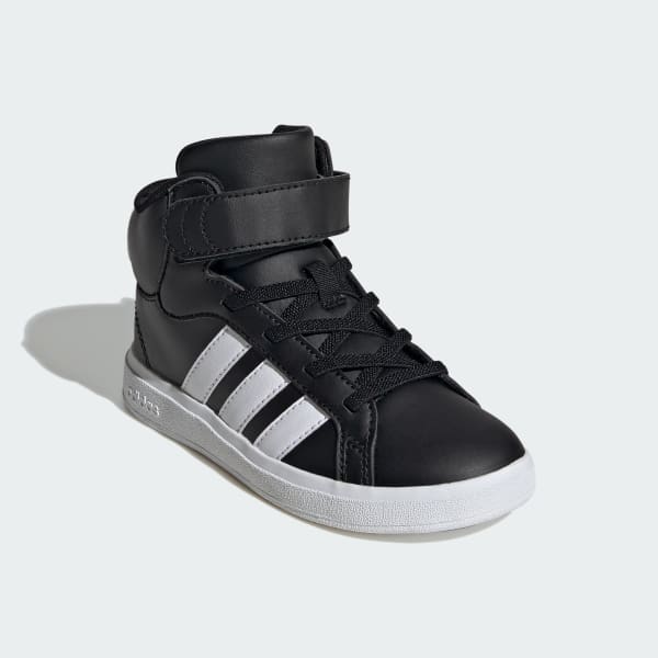 Black Grand Court Mid Shoes Kids