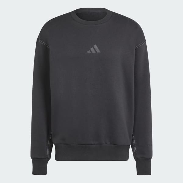 adidas ALL SZN Fleece Graphic Sweatshirt - Black | Free