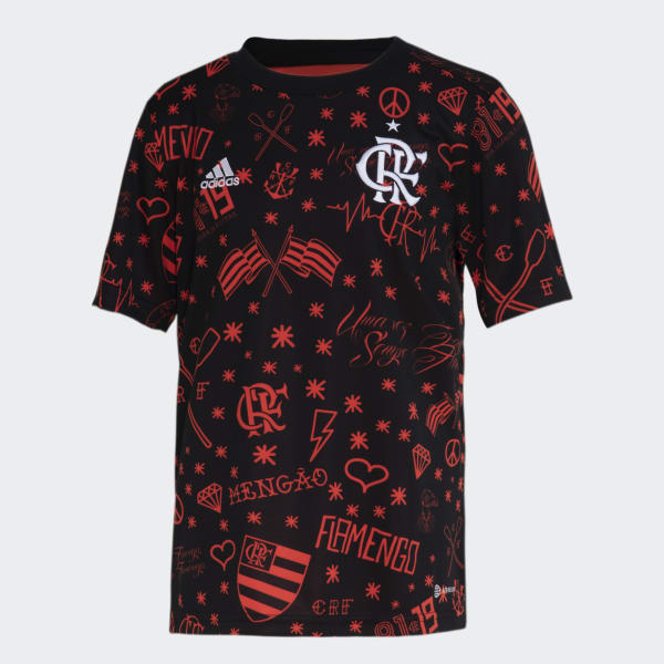 Preto Camisa Pré-Jogo CR Flamengo