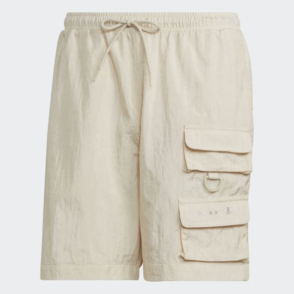 Beige Shorts Reveal Material Mix
