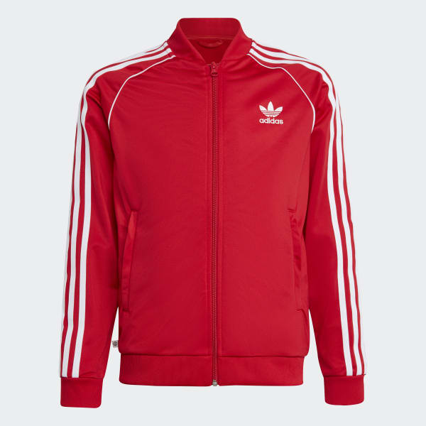 adidas Kids' Lifestyle Adicolor SST Track Jacket - Red adidas US